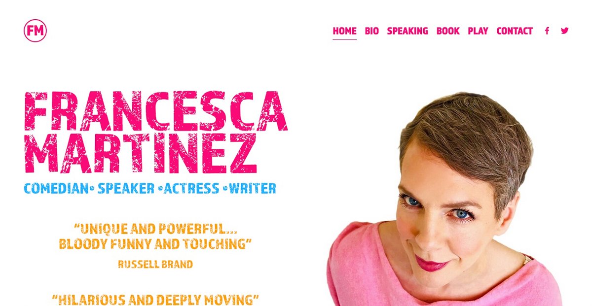 Francesca Martinez. Comedian's website.