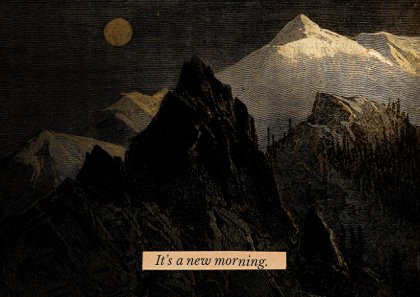 It's a new morning - A6 postcard by Graeme Walker