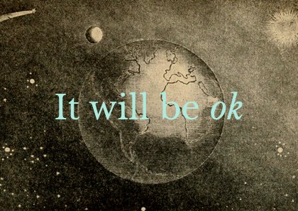 It will be OK - A6 postcard by Graeme Walker