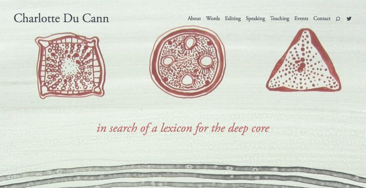 Charlotte du Cann. Author and teacher's website.