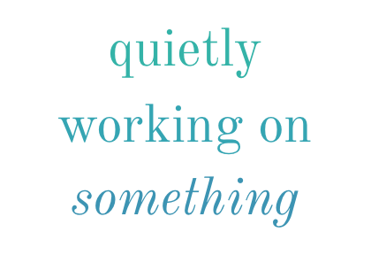 Quietly working on Something - A6 postcard by Graeme Walker