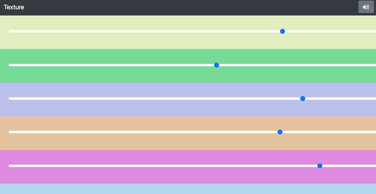 Add Texture. Audio art website.